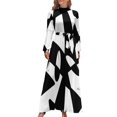 thumbnail image 1 of Vestido largo de fiesta en blanco y negro Ropa femenina Vestido para mujer Vestido de verano para mujer 2024, 1 of 4