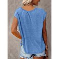 thumbnail image 5 of ZOELNIC 5 Pack Womens Tank Tops Summer V Neck Tee Casual Sleeveless T Shirts 2025 Fashion Beach Vacation Clothes, M, 5 of 8
