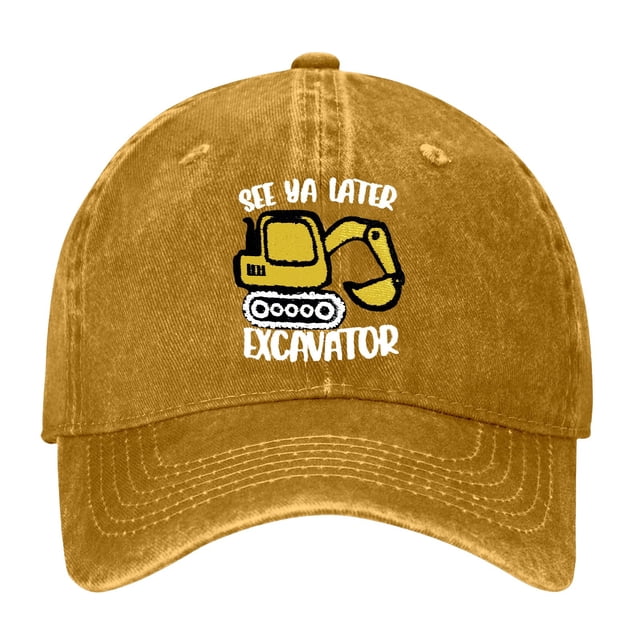 WEIYLL Girl's Baseball Cap Kid'S Vintage Embroidered Distresed Yellow Beach Hats One Size