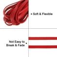 thumbnail image 3 of Flat Leather Cord, 5.5 Yard 5mm Leather String Strips for DIY Crafts, Red, 3 of 6