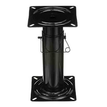 Attwood Swivl-Eze Adjustable Pedestal Height Adjustable 11 ½-17 ½ Inches For Boat Seat Black Powder Coated