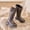 Brown, variant on Big Girls' Knee-High Bow Accent Boots, Faux Leather Warm Lined Tall Winter Boots