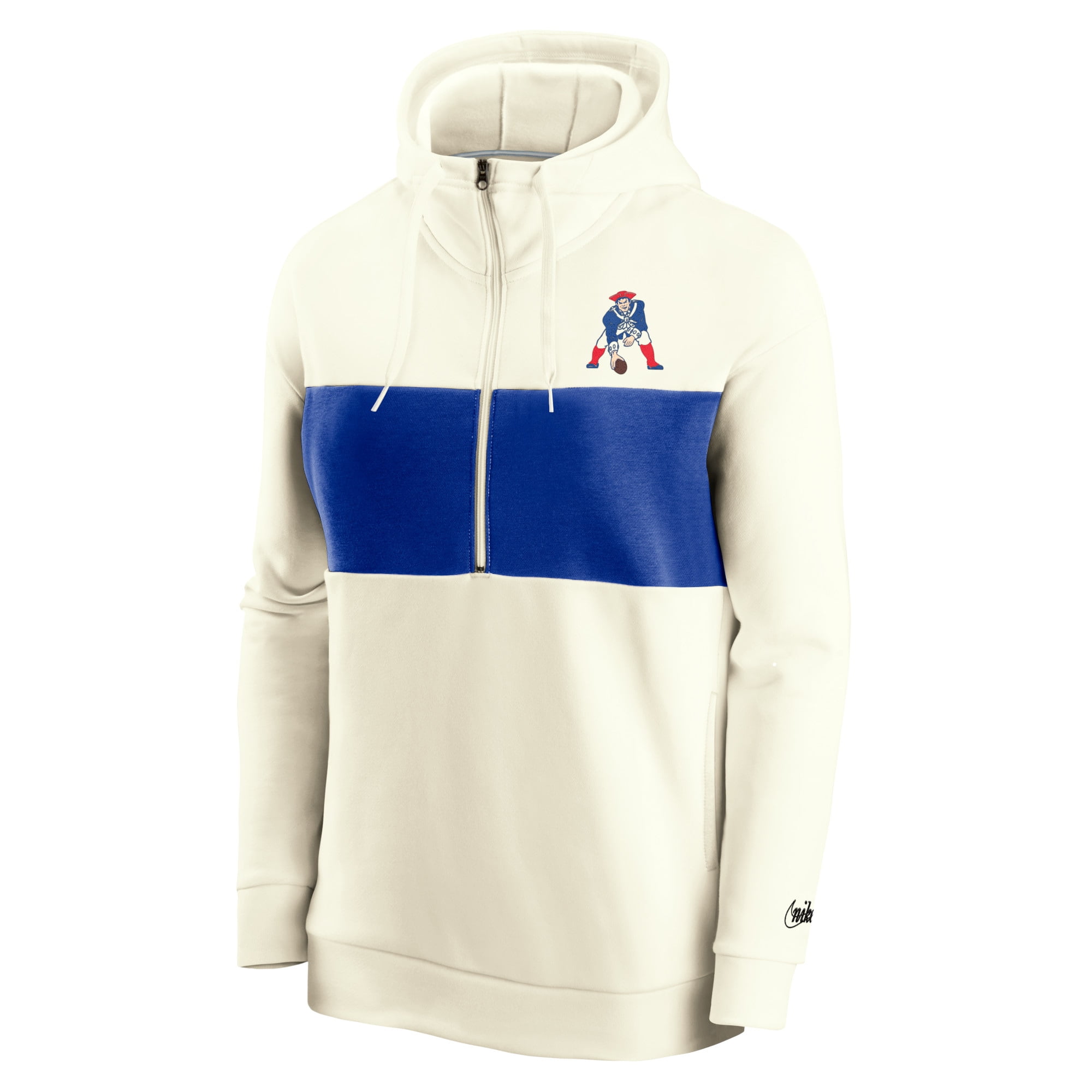 patriots half zip sweatshirt