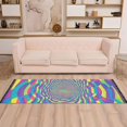 thumbnail image 2 of Yayeee Runner Rug for Bedroom 2'x6' Machine Washable Hallway Non Slip Mat, Psychedelic Pattern, 2 of 8