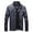 Dark Blue, variant on Babysbule Mens Winter Coats Men's Autumn Fashion Pure Color Stand Collar Imitation Leather Jacket Coat