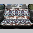 thumbnail image 3 of Yuyamidu Brown Cow Print Car Seat Cover for Back Seat Aztec Auto Back Seat Covers Full Set of 2 Universal Fit Cars, Trucks, SUV, Van, Sedans Accessories, 3 of 4