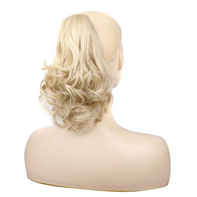 Peluca de cola de caballo rizada corta con clip para el cabello MABOTO Pelucas