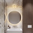 thumbnail image 5 of Lámpara frontal de espejo, moderna y minimalista, para baño de hotel, lámpara de gabinete con espejo, luz creativa con personalidad, lámpara de tocador y maquillaje, 5 of 5