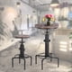 thumbnail image 2 of Silla alta estilo industrial retro FS-11 con asiento de madera natural y estructura metálica duradera, ajustable en altura y con soporte para pies. Perfecta para bares, cocinas o decoración moderna., 2 of 6