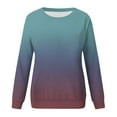 thumbnail image 6 of Qulqfy Women's Navy Sweatshirts Crewneck Pullover Tunic Fall 2025 Funny Shirts Women Comfy Tops with Pouch XL, 6 of 6