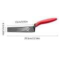 thumbnail image 3 of Oleegame 2PC Kitchen Utensils Set Stainless Steel Pizza Spatula Transfer Shovel Triangle Spatula Long Dish Spatula Frying Spatula Baked Pizza Transfer Tool, 3 of 4
