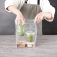 thumbnail image 6 of Saving Nature Clear Plastic Take Out Bag - Fits 2-Cup Drink Carrier - 13 3/4" x 7 3/4" x 4 1/4" - 100 count box, 6 of 8
