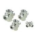 thumbnail image 3 of 304 Stainless Steel Pipe Fitting Tee Elbow 4 Way 1/8 1/4 3/8 1/2 Female Male Thread High Pressure Air Adapter Coupler Connector, 3 of 5