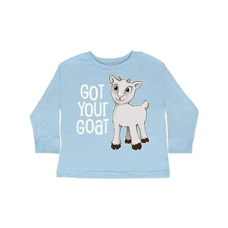 

Inktastic Got Your Goat- cute Gift Toddler Boy or Toddler Girl Long Sleeve T-Shirt