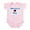 Petal Pink, variant on - Momma's Boy Red Heart Infant Creeper - Baby Light Bodysuit, Size Newborn - 24 Months