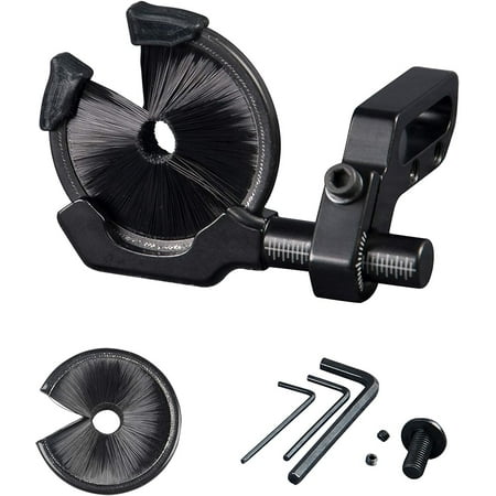 Compound Bow Full Containment Brush Arrow Rest w/ Extra Brush Replacement- LH/RH