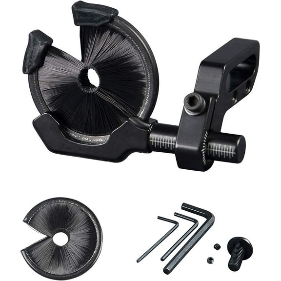 Compound Bow Full Containment Brush Arrow Rest w/ Extra Brush Replacement- LH/RH