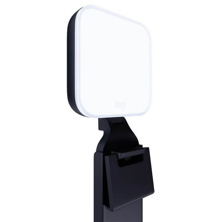 Logitech - Litra Glow Premium LED Streaming Light with TrueSoft, Adjustable mount and Desktop app control for PC/Mac - Graphite