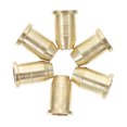thumbnail image 4 of DEEPCRAFF 6pcs Guitar String Caps Golden Metal Resonance Improvement for Electric Guitarists, 4 of 8