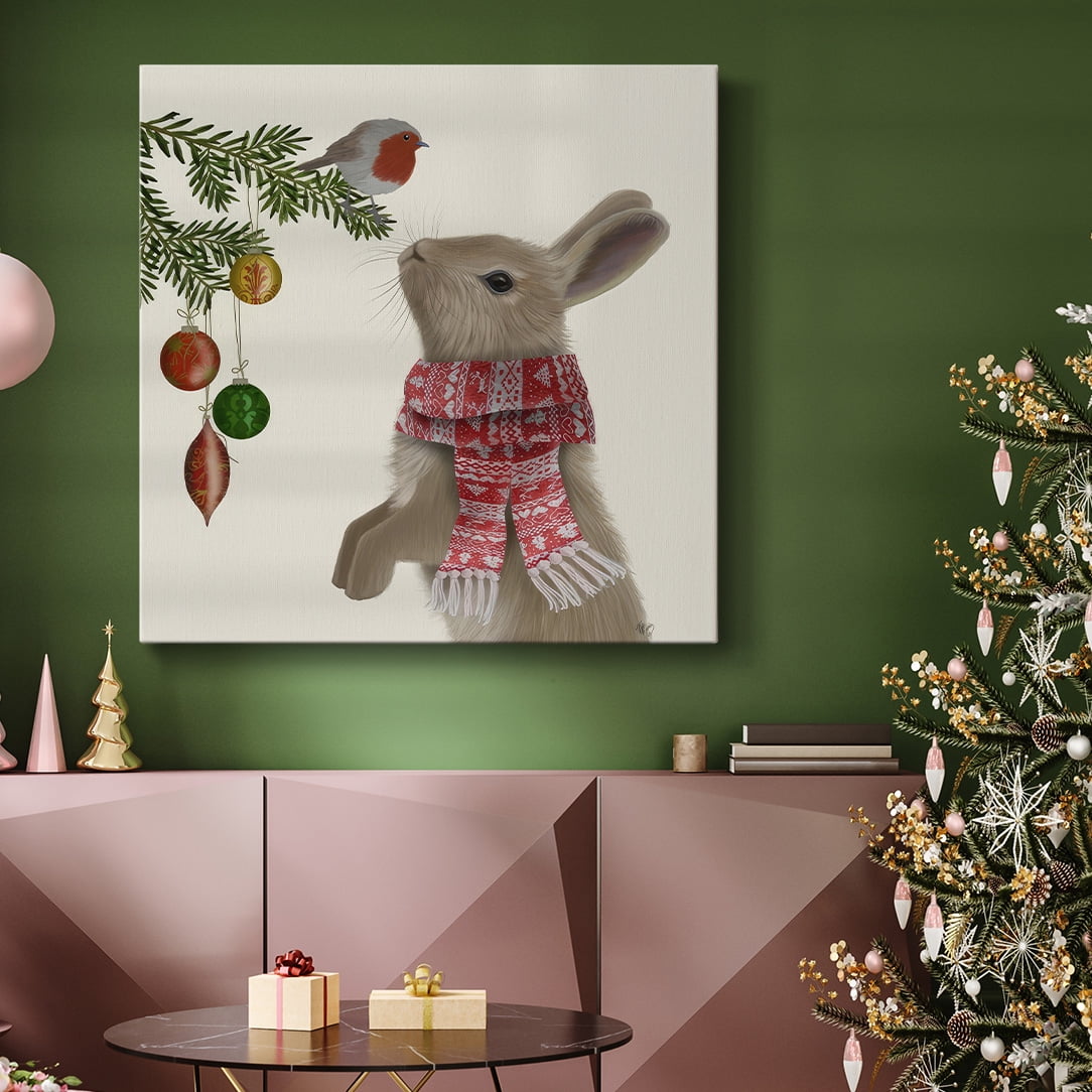 Rabbit and Robin- Gallery Wrapped Canvas