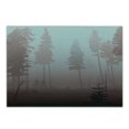 thumbnail image 1 of Forest Cutting Board, Early Morning in Mysterious Woods with Heavy Fog Coniferous Trees, Decorative Tempered Glass Cutting and Serving Board, Small Size, Dried Rose Pale Blue, by Ambesonne, 1 of 1