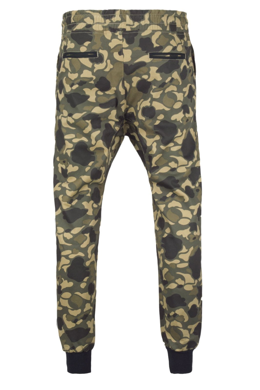 camo joggers with zippers