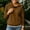 aa04_Brown, variant on Hilzaten Womens Loosse Sweatshirt Pullover Drop Shoulder Solid Womens Collared Sweatshirt