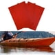 thumbnail image 4 of Parche para bote inflable, 3 piezas, reparación de bote inflable, juego de parches de PVC impermeables, accesorio para balsa inflable, bote, canoa, kayak, bote auxiliar rojo, 4 of 7