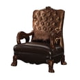 thumbnail image 1 of ACME Dresden Golden Brown Velvet Chair with 1 Pillow, 1 of 4