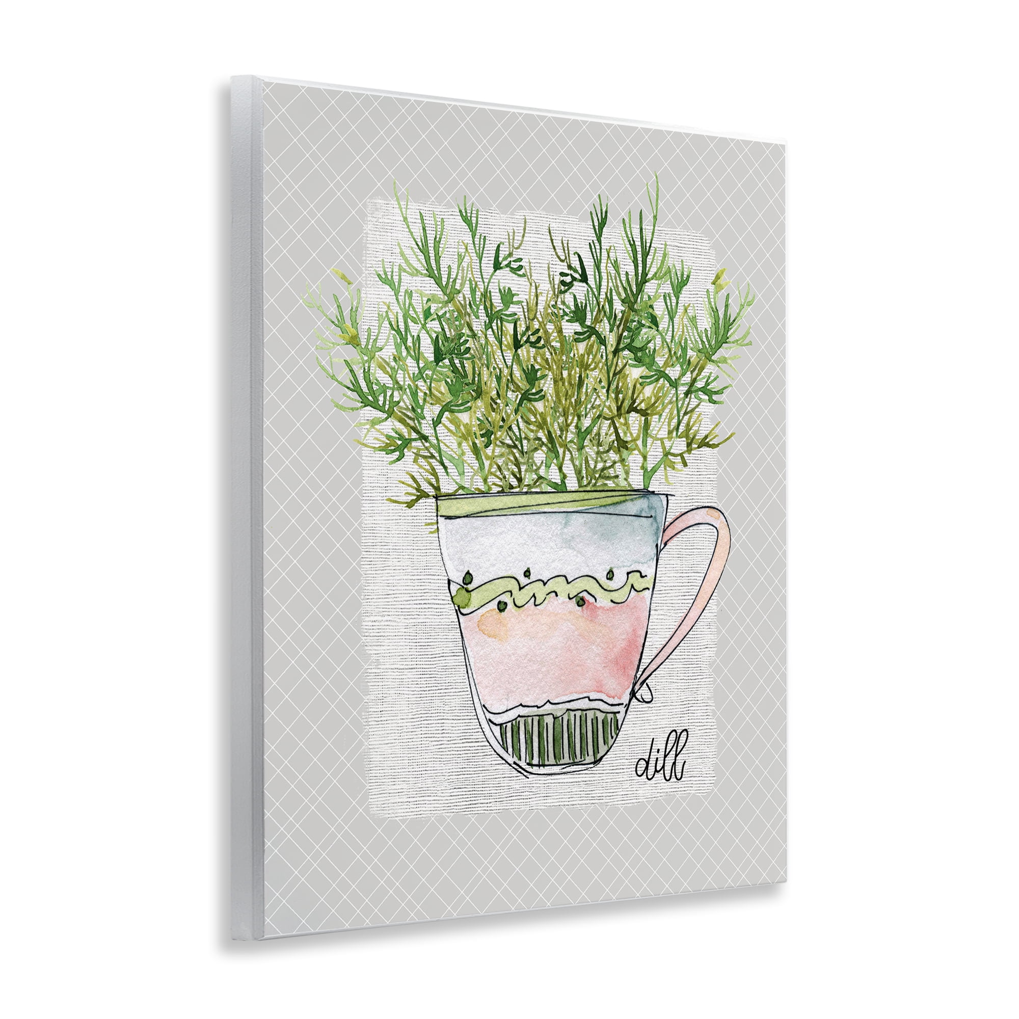 Stupell Industries Dill Herb Mug Wall Plaque Art, design by Livi Finn