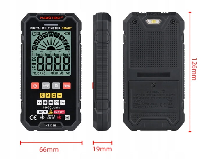 Digital smart multimeter electrician anti-burn repair meter universal meter