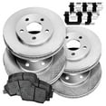 thumbnail image 1 of PowerSport Front Rear Brakes and Rotors Kit |Front Rear Brake Pads| Brake Rotors and Pads| Ceramic Brake Pads and Rotors |fits 2005-2008 Audi A6 Quattro, 2006-2011 Audi A6, 1 of 7