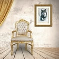 thumbnail image 3 of Kalinin, K. 11x14 Gold Ornate Wood Framed with Double Matting Museum Art Print Titled - Wolf, 3 of 4