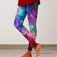 thumbnail image 2 of Womens Galaxy Leggings High Waist Galaxy Printed Colourful Leggings Yoga Trousers Stretchy Yoga Trousers Trousers Planet, 2 of 4