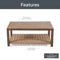 thumbnail image 5 of Better Homes & Gardens Bellamy Outdoor 1pc Patio Coffee Table, Tan Wicker, 5 of 11