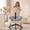 Off-White, variant on Pinmoco Upgraded Ergonomic Cloud ADHD Chair for Home Office, Cross Leg Office Chair, Criss Cross Swivel Desk Chair with Full Lumbar Support, 360° Rotating Footrest, Pink