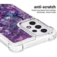 thumbnail image 4 of Case for Galaxy S24 FE,Flowing Bling Liquid Hearts Sparkle Moving Glitter Quicksand Waterfall Anti-Fall Protective Girls Women Phone Case for Samsung Galaxy S24 FE 5G,2024 (Bells), 4 of 14