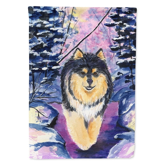 Finnish Lapphund Flag Canvas House Size