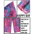 thumbnail image 5 of LA LEELA Women's Button Down Blouses Casual Summer Beach Party Blouse Shirt Short Sleeve Tropical Vacation Button up Hawaiian Shirts for Women M Tendrils, Autumn Purple, 5 of 5