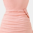 thumbnail image 6 of Rggeeun Toddler Girls Summer Cute Bow Sleeveless Ruffled Waist Fishtail Dress For Parties And Stylish Casual O-Neck Sundress, 6 of 8
