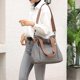 thumbnail image 2 of LHSHID Canvas Tote Purse for Women Work Shoulder Crossbody Bag Vintage Multi-pocket Handbags, 2 of 7