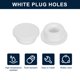 thumbnail image 2 of Uxcell 12 Piezas Tapones Blancos, Tapón de Botón de Goma Impermeable para Agujeros de 25mm / 1" Botellas Tapas de Tubos Tapones Redondos Selladores Tapones de Goma Flexibles, 2 of 6