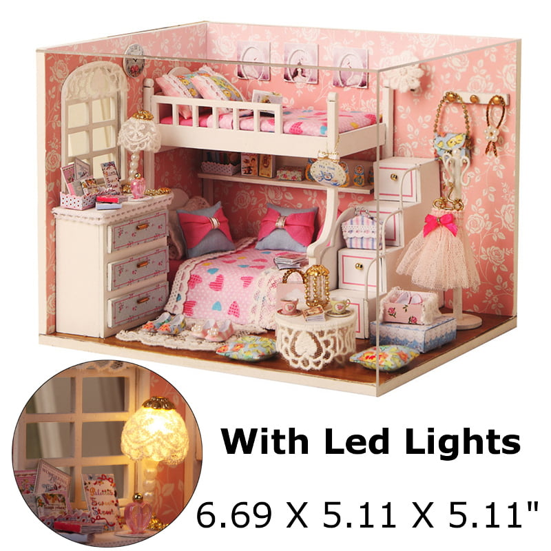 Details about   Doll house Room Toy Set Miniature Furniture  Custom Bedroom Play Scene