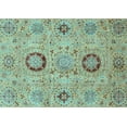 thumbnail image 1 of Ahgly Company Indoor Rectangle Abstract Light Blue Modern Area Rugs, 3' x 5', 1 of 4