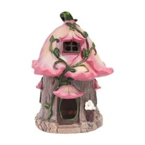 APLVFFZH Statue Light Crafts with Garden House Statue for Yard Patio