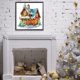 thumbnail image 4 of Pintura de diamante 5D DIY taladro parcial con forma especial Kit de cabaña de Navidad 30x30cm, 4 of 9