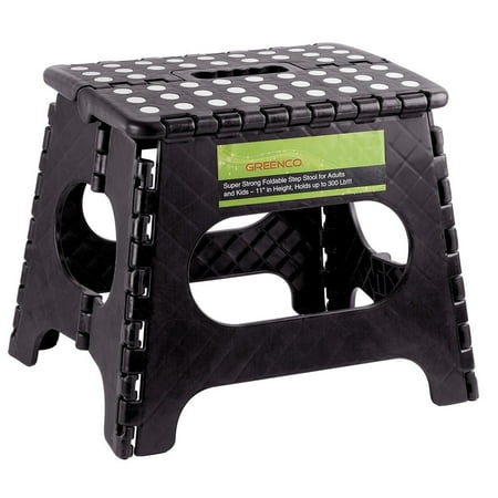 GreenCo Super Strong Foldable Step Stool for Adults and Kids, 11
