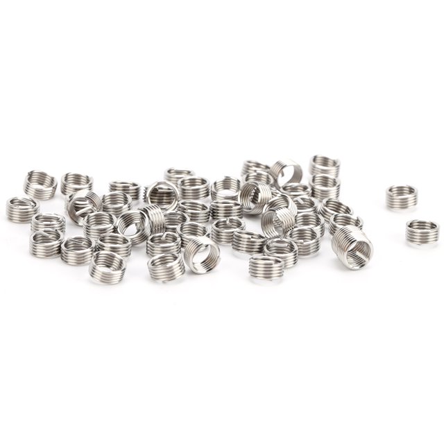 Tornillo de manga, 50 piezas Kit de inserción de reparación de rosca de manga de reparación de rosca de inserción de rosca de alambre Durabilidad extendida