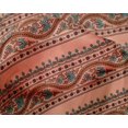 thumbnail image 4 of oneOone Silk Tabby Fabric Leaves & Lotus Block Printed Fabric 1 Yard 42 Inch Wide, 4 of 4