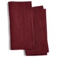 thumbnail image 1 of Hotel Collection Serviette en Lin Moderne 20 x 20 Ensemble de 2 (Vin), 1 of 3